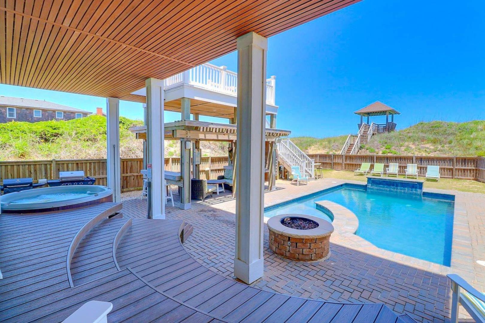 6007 Happy Sol Oceanfront Heatable Pool Villa Nags Head Eksteriør billede