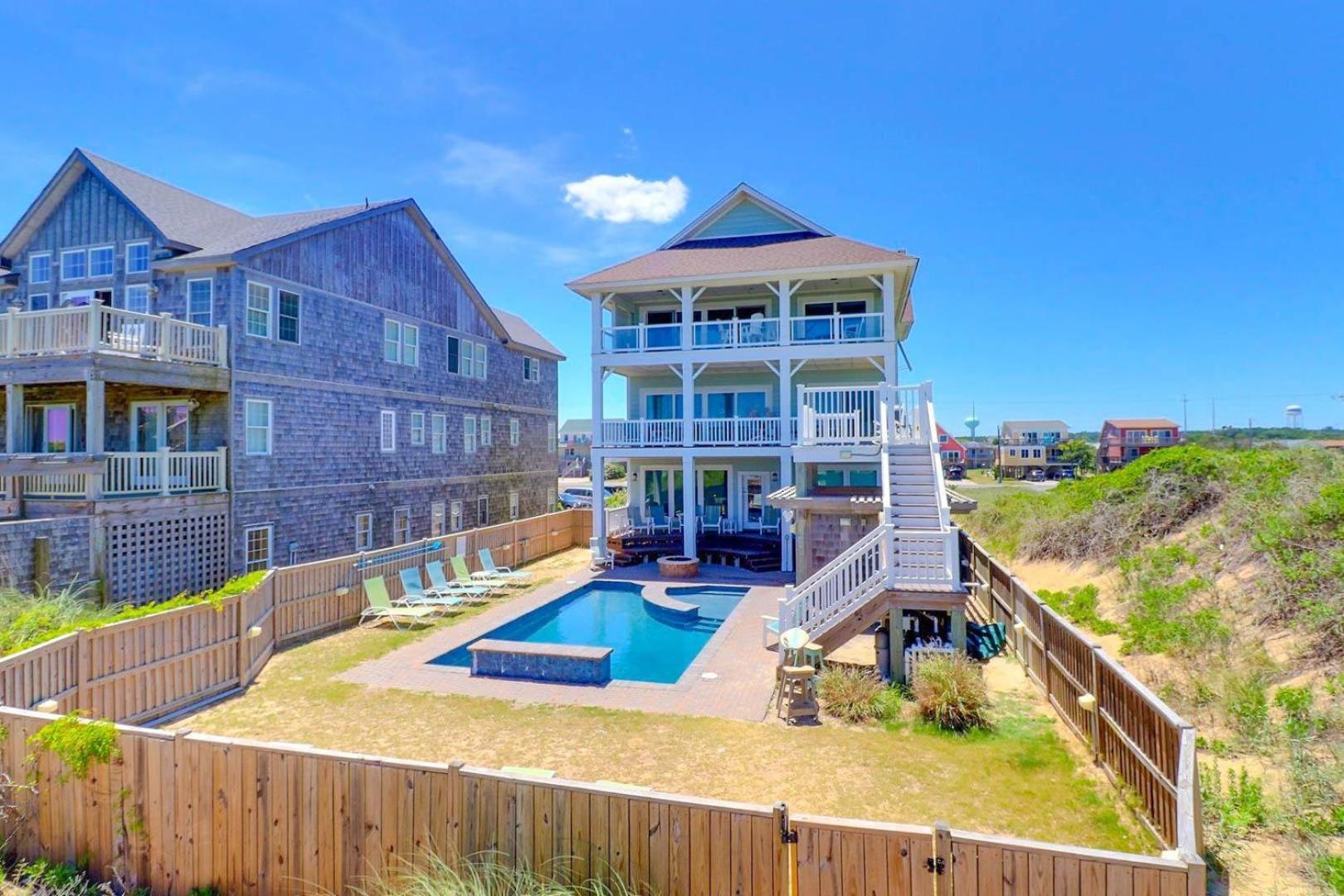 6007 Happy Sol Oceanfront Heatable Pool Villa Nags Head Eksteriør billede