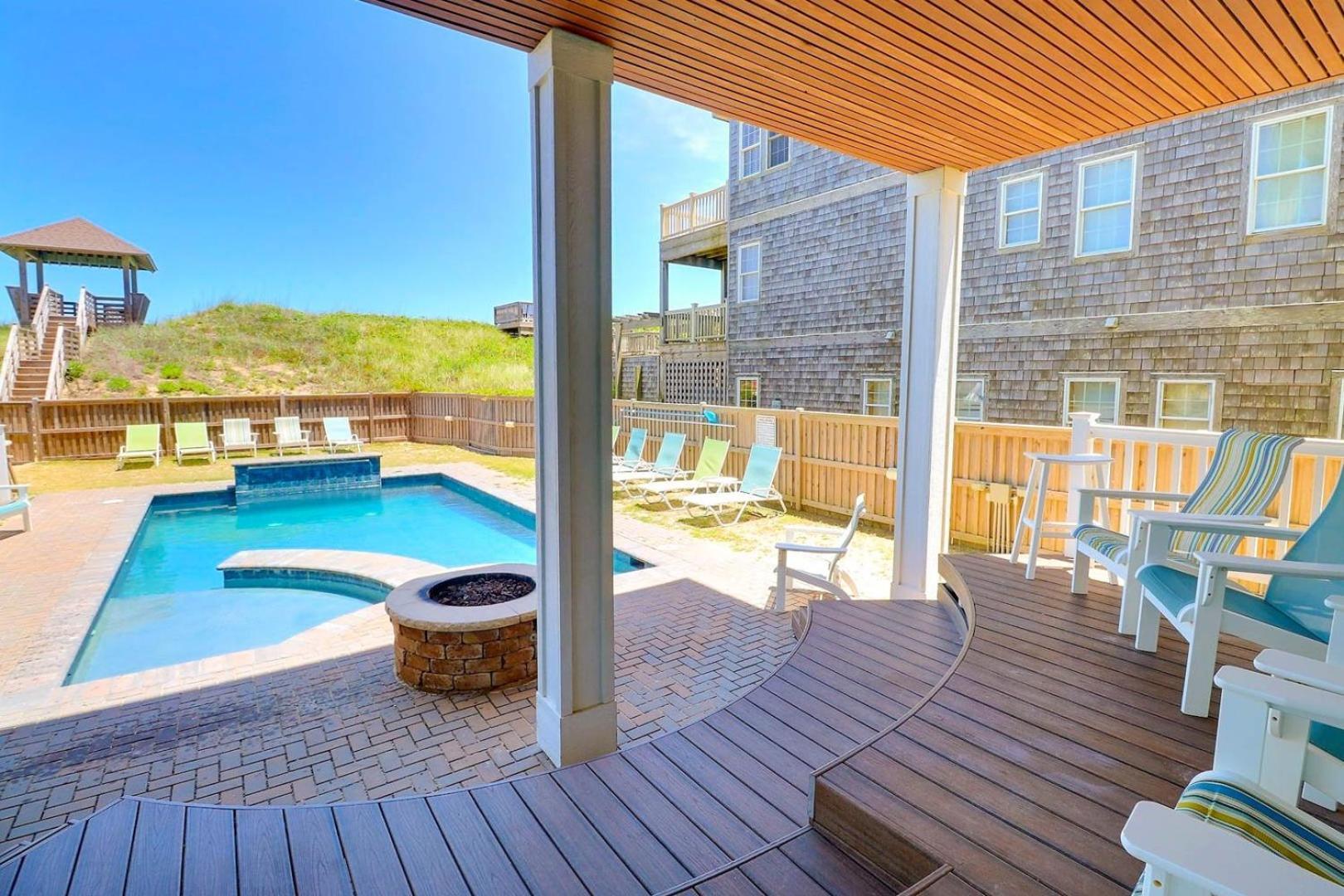 6007 Happy Sol Oceanfront Heatable Pool Villa Nags Head Eksteriør billede